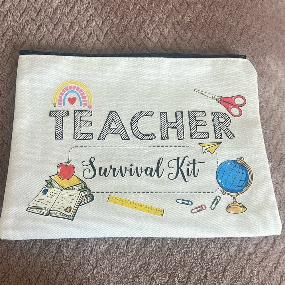 NWOT Teacher survival kit pouch
